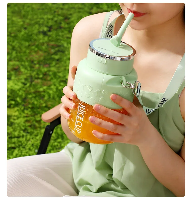 Portable Electric juicer cup -800ml capacity with 10 stainless steel blades - Image 33