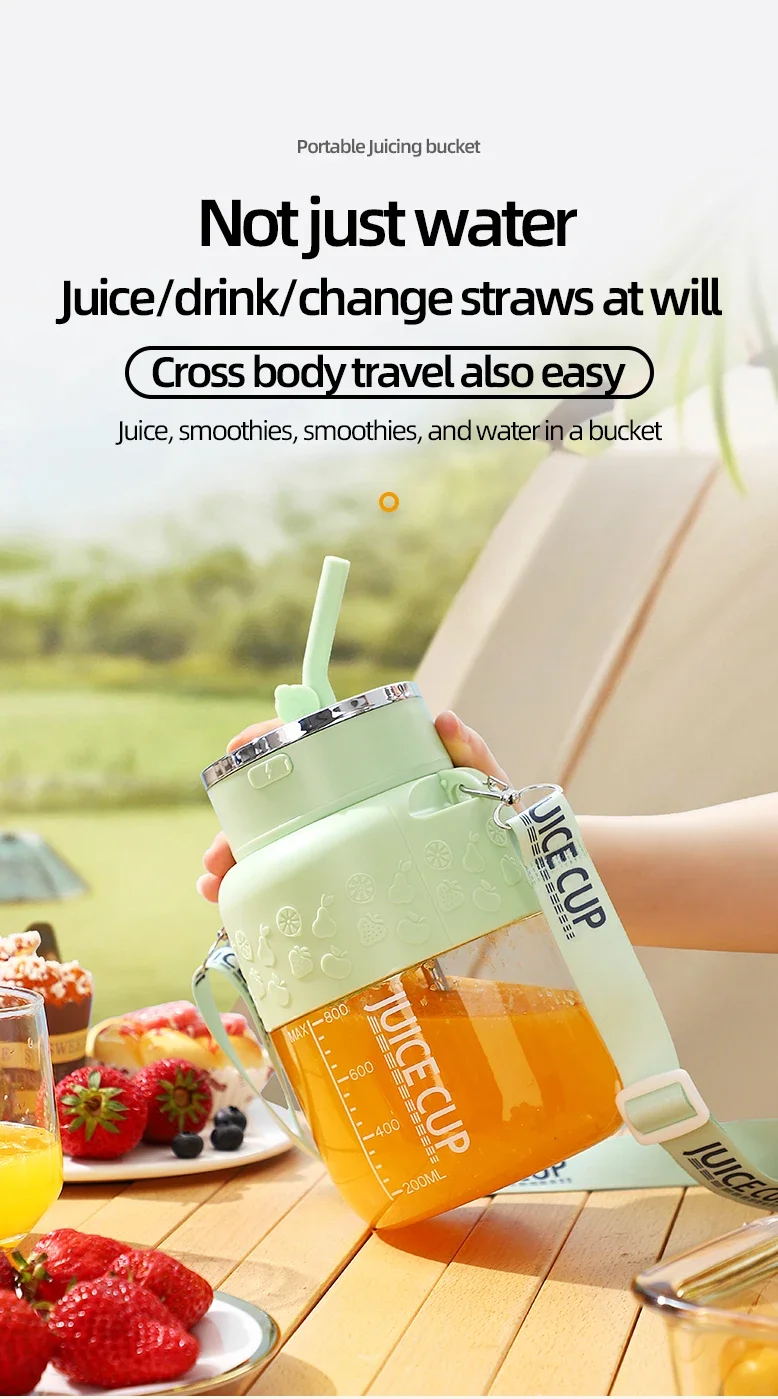 Portable Electric juicer cup -800ml capacity with 10 stainless steel blades - Image 9
