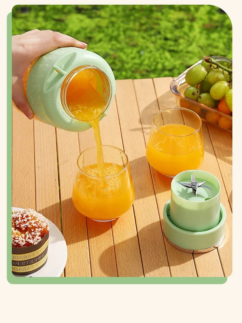 Portable Electric juicer cup -800ml capacity with 10 stainless steel blades - Image 16