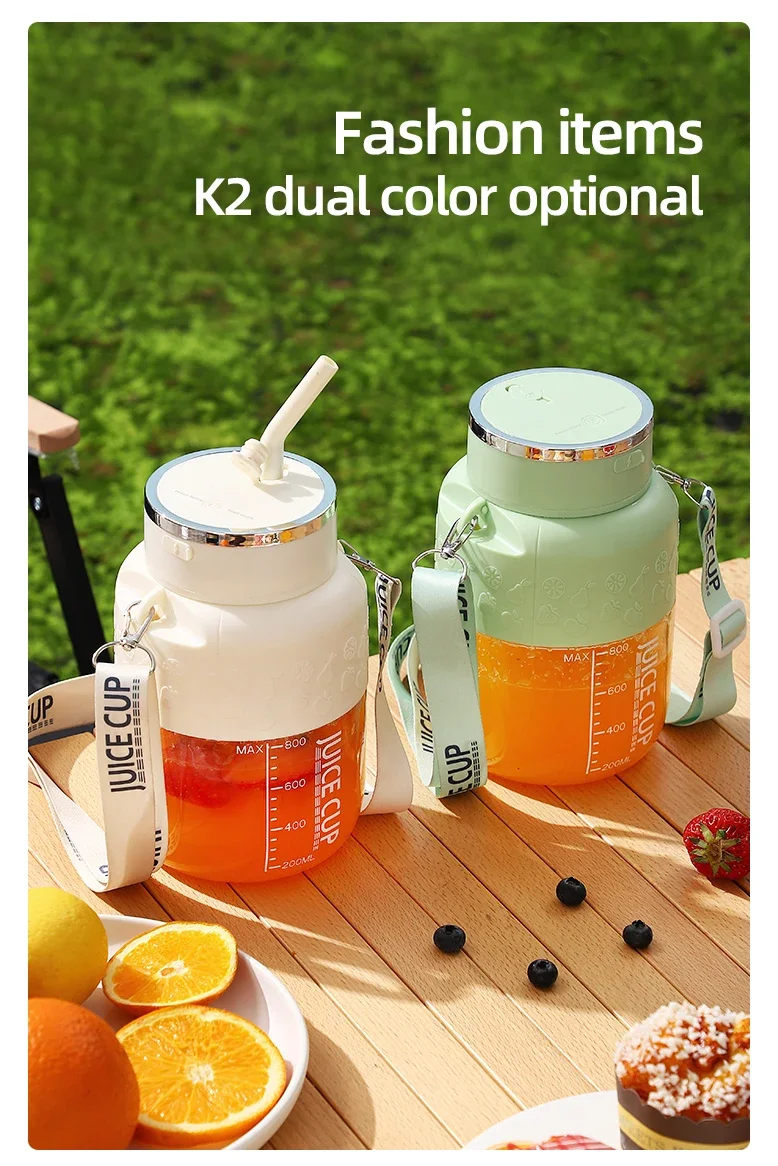 Portable Electric juicer cup -800ml capacity with 10 stainless steel blades - Image 32