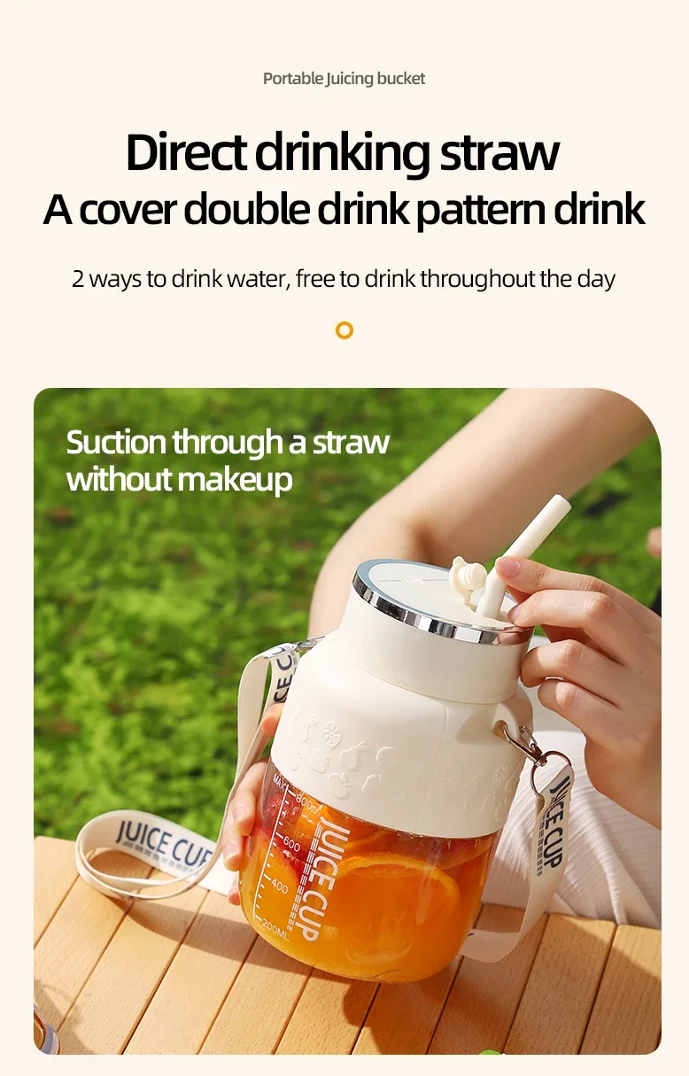 Portable Electric juicer cup -800ml capacity with 10 stainless steel blades - Image 10